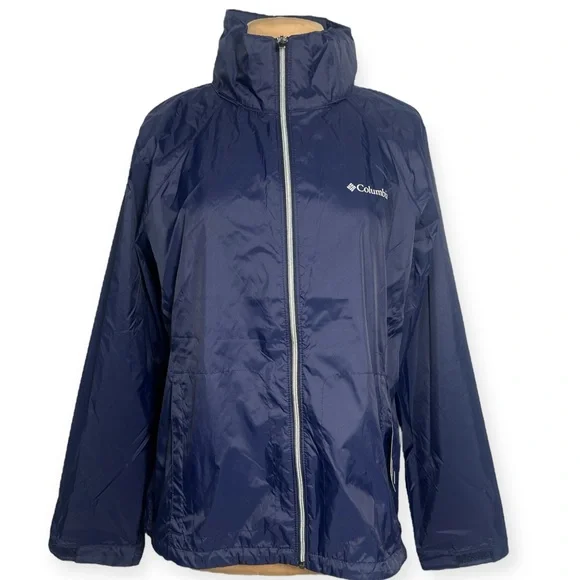 Columbia Switchback III Hooded Packable Jacket navy blue size XL - Picture 3 of 9